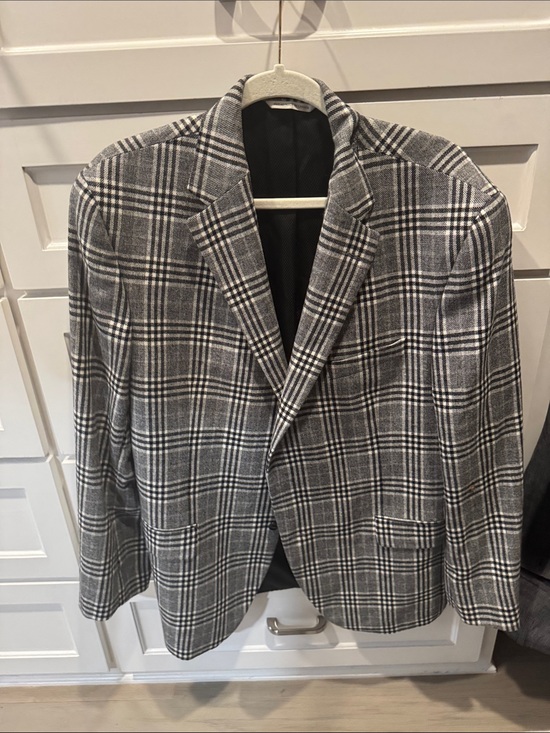 Patrick James Other - Men's Gray Plaid Sport Coat - Classic Notch Lapel Blazer